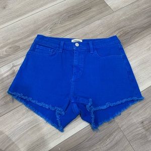 L’Agence Ryland cutoff denim shorts